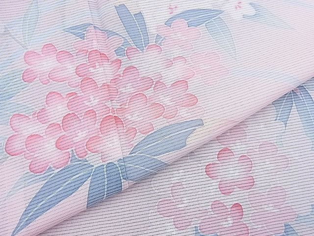 平和屋本店■極上 洗える最高級着物 <英>はなぶさ謹製 夏物 訪問着 友禅 草花文 洗える着物 未使用 BAAF0462zb4 - 平和屋