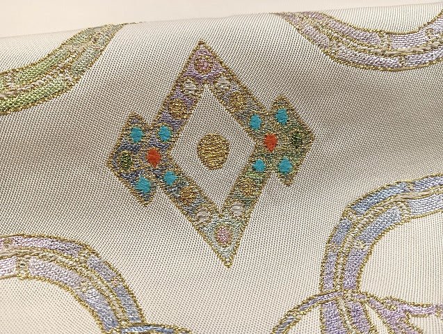 平和屋本店■極上 最高級 龍村平蔵製 太鼓柄 本袋帯 玲龍磚文 逸品 BAAH3796zb4 - 平和屋