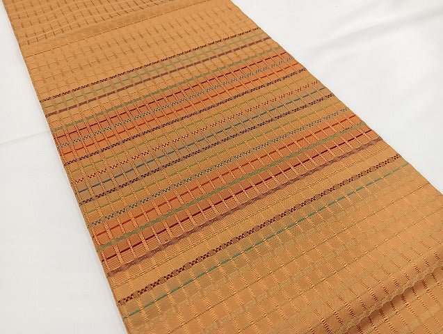 平和屋本店■極上 藤山千春 九寸開き名古屋帯 吉野間道 逸品 BAAH3800zb4 - 平和屋