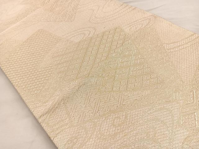 平和屋着物◎佐賀錦 全通柄袋帯 色紙流し 金糸 逸品 BAAK0295qt