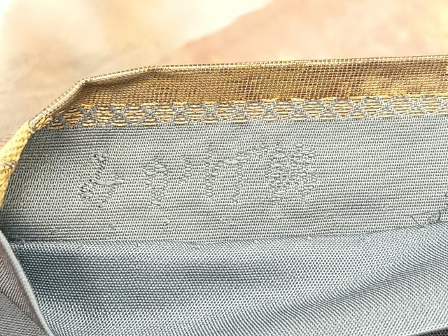 平和屋着物◎六通柄袋帯 みかげ錦 慶長松笠文 金糸 引箔 正絹 逸品 BAAK5776if