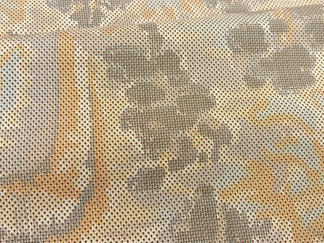平和屋着物■上質なお召 樹林文 正絹 逸品 BAAK9799xa