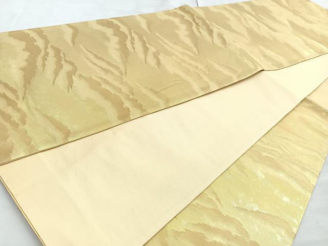 平和屋着物◎六通柄袋帯 風景文 正絹 逸品 BAAL7854cm