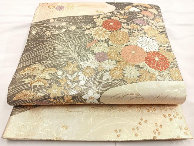 平和屋着物◎六通柄袋帯 九百佐賀錦 蒔絵 金糸 正絹 逸品 平和屋着物◎六通柄袋帯 九百佐賀錦 蒔絵 金糸 正絹 逸品