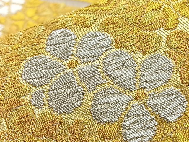 平和屋着物◎六通柄袋帯 唐織 花尽し 金銀糸 正絹 逸品 BAAM2561ea