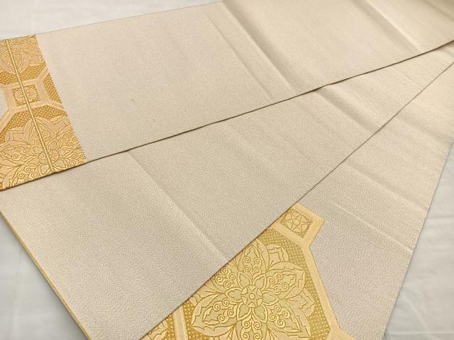 平和屋着物◎太鼓柄袋帯 蜀江正倉院文 金糸 正絹 逸品 BAAM2595ea