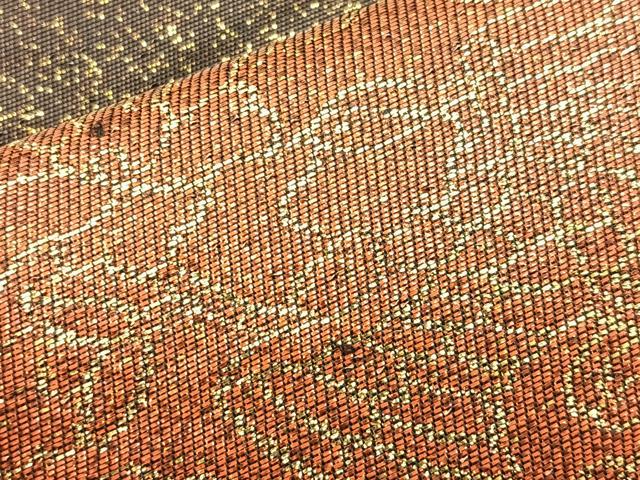 平和屋着物◎六通柄袋帯 花間道 金糸 正絹 逸品 BAAM4889if