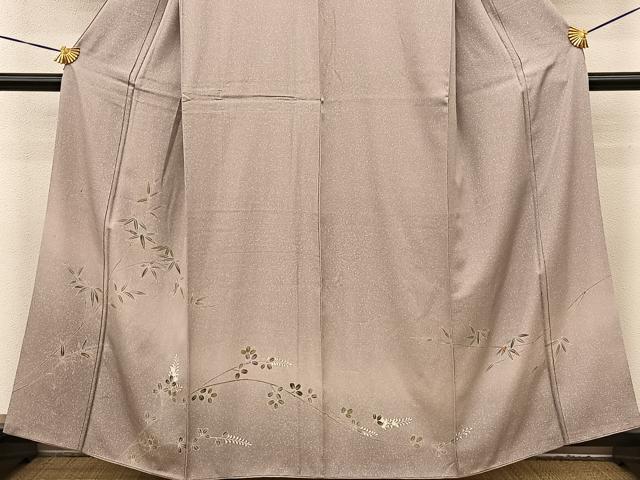 平和屋着物■訪問着 友禅 草花文 暈し染め 正絹 逸品 BAAM5014sa