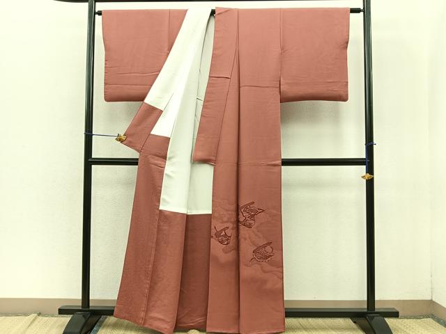 平和屋着物■豪華色留袖 刺繍 吉祥流水絵巻文 正絹 逸品 BAAN4779jr