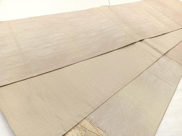 平和屋着物◎太鼓柄袋帯 切嵌文様 金糸 正絹 逸品 BAAN5108cm