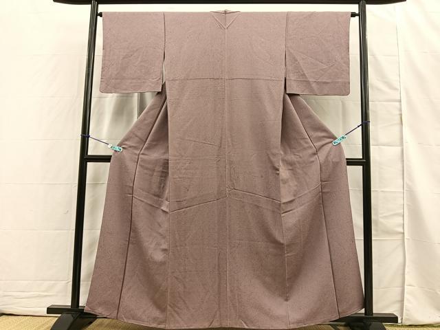 平和屋着物■上質な色無地 紅藤色 正絹 逸品 BAAN7992sa