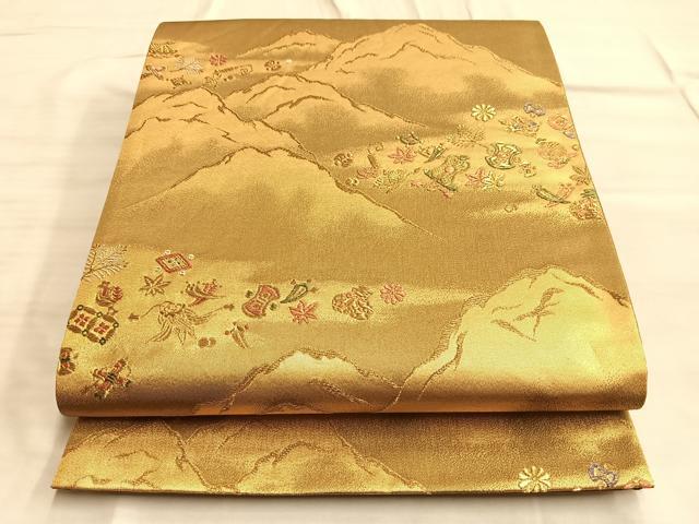 平和屋着物◎六通柄袋帯 天平の香 金銀糸 正絹 逸品 BAAO8517du