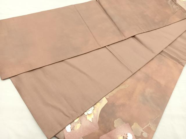 平和屋着物◎太鼓柄袋帯 駒刺繍 地紙重ね花文 金銀彩 正絹 逸品 BAAP4186ea