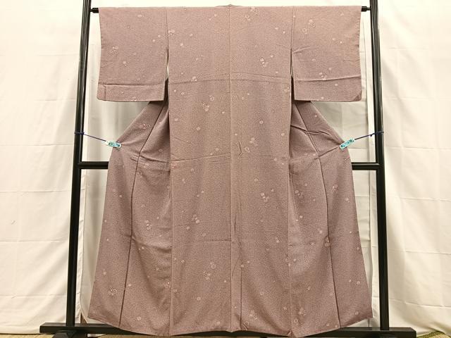 平和屋着物■上質な小紋 亀甲花文 正絹 逸品 BAAQ3144sa