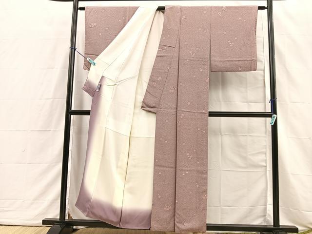 平和屋着物■上質な小紋 亀甲花文 正絹 逸品 BAAQ3144sa