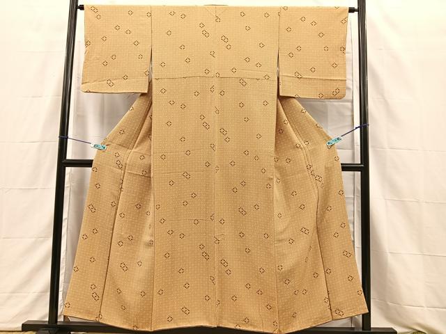 平和屋着物■上質な小紋 幾何学吉祥文 正絹 逸品 BAAQ3157sa