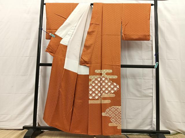 平和屋着物■豪華色留袖 雲隠れエ霞吉祥文 金彩 正絹 逸品 BAAQ3167sa