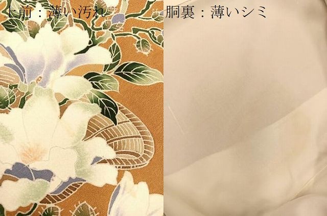 平和屋着物■訪問着 手描き 枝花に小鳥 正絹 逸品 BAAQ5177gt