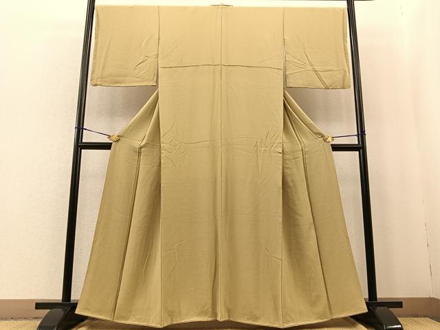 平和屋着物■上質な色無地 木蘭色 正絹 逸品 BAAQ5218gt