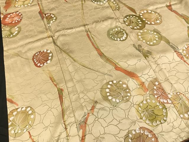 平和屋着物■上質な小紋 手描き 枝梅 正絹 逸品 BAAQ5226gt