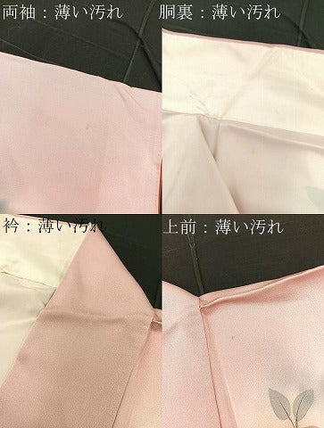 平和屋着物■訪問着 作家物 草花文 暈し染め 正絹 逸品 BAAQ7358hv