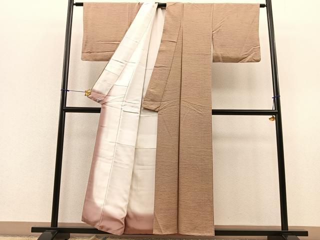 平和屋着物■上質な小紋 芝草文 高島屋扱い 正絹 逸品 BAAQ7369hv