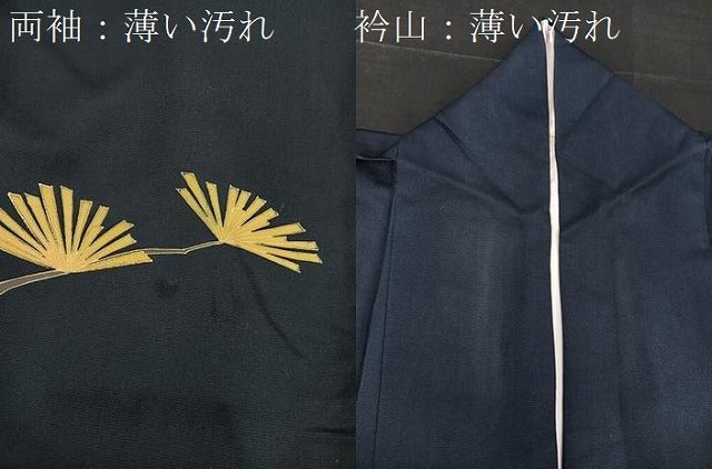 平和屋着物■訪問着 松横笛花文 金彩 正絹 逸品 BAAQ7388hv