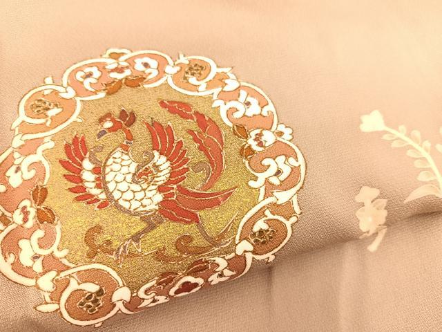 平和屋着物■訪問着 鳳凰花文 金彩 正絹 逸品 BAAQ7398hv