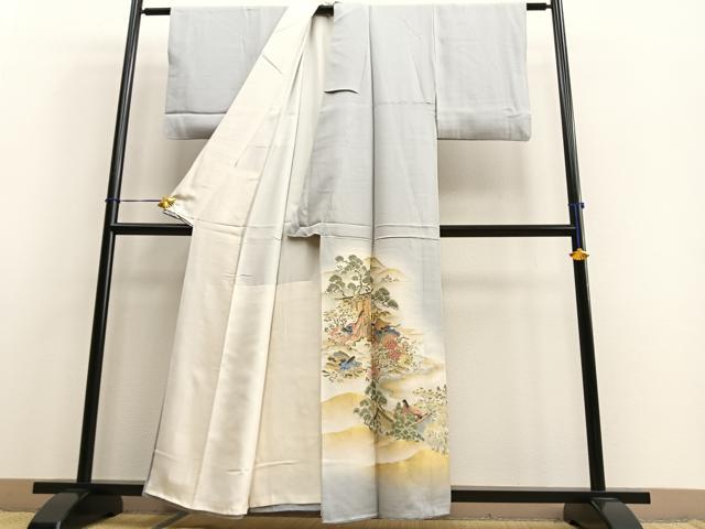 平和屋着物■豪華色留袖 寿光織 暈し染め 金糸 正絹 逸品 BAAQ7621ev