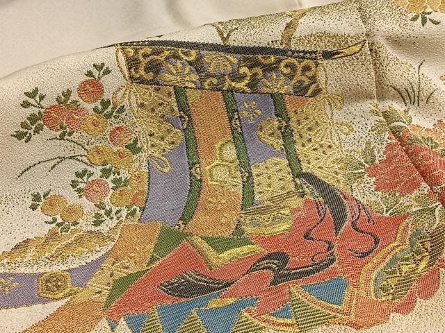 平和屋着物■豪華色留袖 寿光織 暈し染め 金糸 正絹 逸品 BAAQ7621ev
