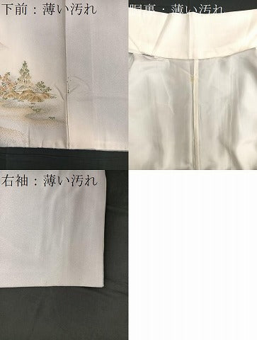 平和屋着物■豪華色留袖 寿光織 暈し染め 金糸 正絹 逸品 BAAQ7621ev