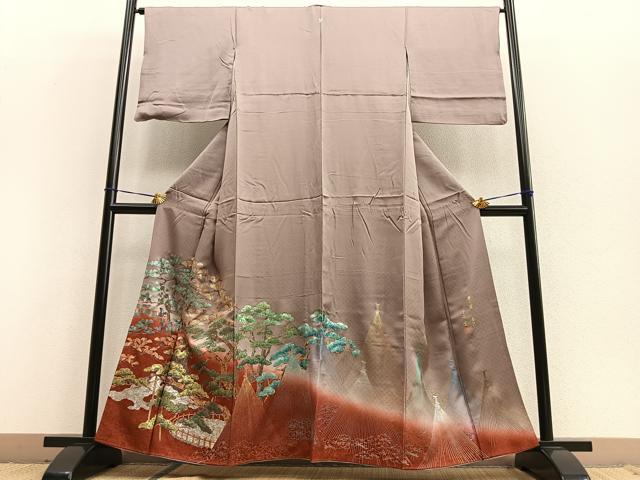 平和屋着物■豪華色留袖 作家物 兼六園 暈し染め 金銀彩 正絹 逸品 BAAQ7622ev
