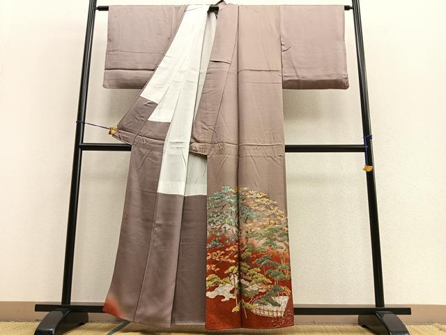 平和屋着物■豪華色留袖 作家物 兼六園 暈し染め 金銀彩 正絹 逸品 BAAQ7622ev