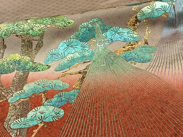 平和屋着物■豪華色留袖 作家物 兼六園 暈し染め 金銀彩 正絹 逸品 BAAQ7622ev