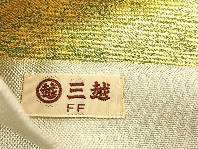 平和屋着物◎六通柄袋帯 光琳水 金糸 引箔 三越扱い 正絹 逸品 BAAR4880ct