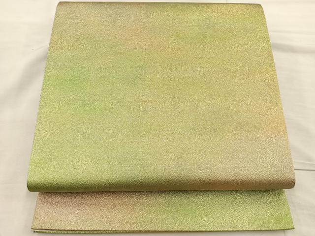 平和屋着物◎全通柄袋帯 霞文 金糸 正絹 逸品 BAAR4925ct