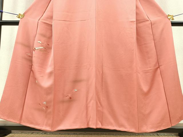 平和屋着物■豪華色留袖 総刺繍 古都 吹き寄せ花文 金糸 正絹 逸品 BAAR6123kg