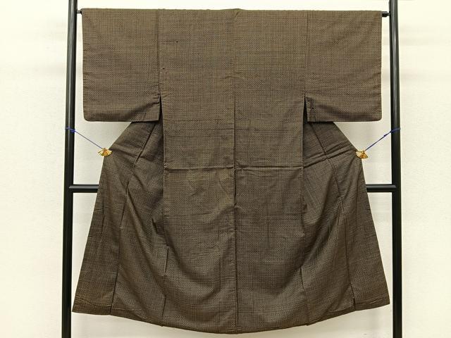 平和屋着物■男性 紬 絣文様 正絹 逸品 BAAR6934me