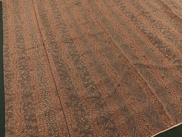 N315 レディース 訪問着 秀品 鬼しぼ縮緬 特選ガード加工済 証紙あり 平和屋着物□訪問着 舞花文 鬼しぼ縮緬 正絹 逸品 BAAR9689cm
