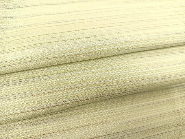 平和屋着物▽本塩沢 単衣 横段文 正絹 逸品 BAAS8010yc