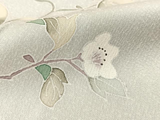 平和屋着物▽訪問着 単衣 枝花文 暈し染め 正絹 逸品 BAAS8064yc