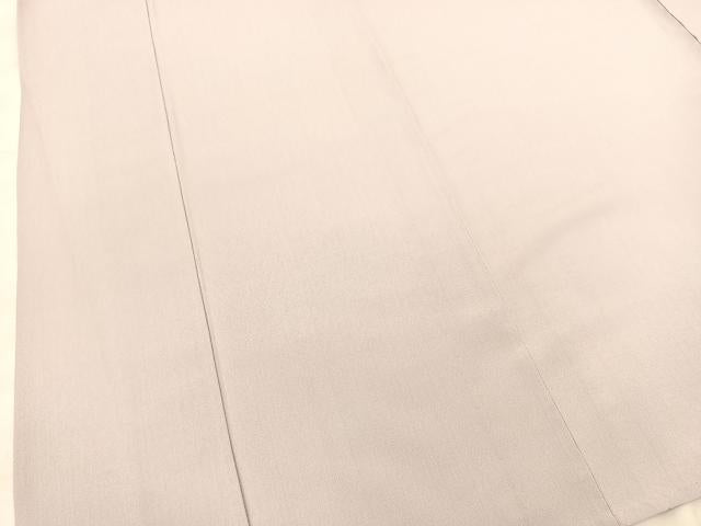 平和屋着物▽上質な色無地 単衣 牡丹鼠色 正絹 逸品 BAAS8183yc