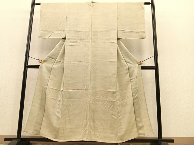 平和屋着物▽上質な小紋 単衣 作家物 霞文 暈し染め 正絹 逸品 BAAS8391hv