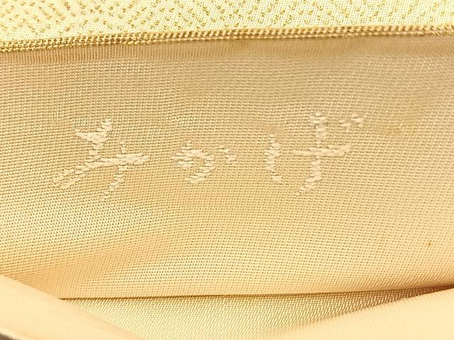 平和屋着物◎六通柄袋帯 みかげ 松皮菱花鳥文 金糸 正絹 逸品 BAAS9400ow