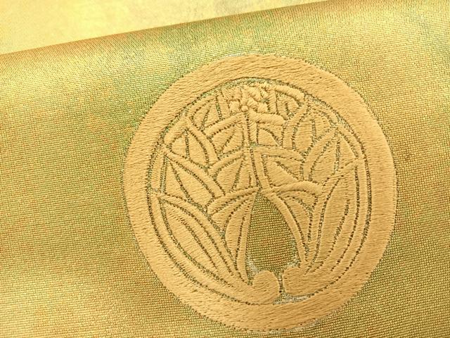 平和屋着物◎六通柄袋帯 霞文 引箔 正絹 逸品 BAAS9438ow