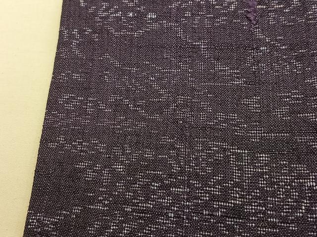 平和屋着物▽上質な紬 単衣 風景文 正絹 逸品 BAAT0149pk