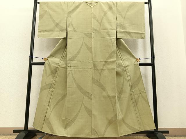 平和屋着物▽本場結城紬 重要無形文化財 単衣 100亀甲 吉祥文 正絹 逸品 未使用 BAAT0436yt
