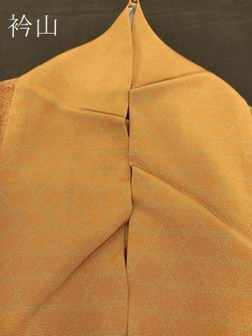 平和屋着物▽上質な小紋 単衣 竹垣花文 正絹 逸品 BAAT0620yc