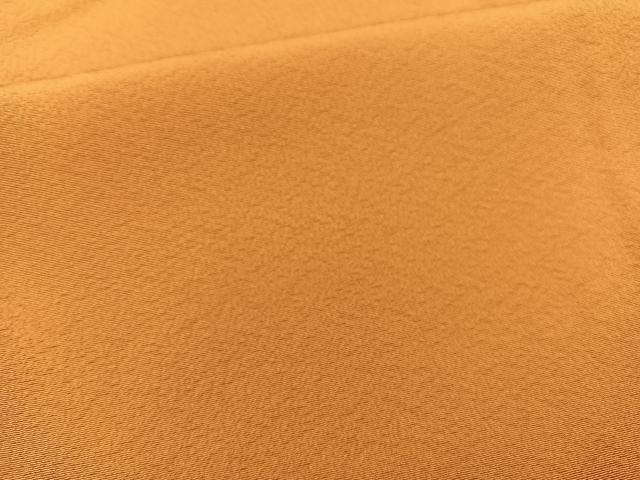 平和屋着物▽上質な色無地 単衣 狐色 正絹 逸品 BAAT1142hv