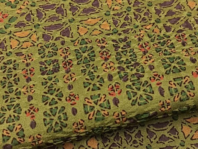 平和屋着物▽上質な小紋 単衣 切り嵌め文様 正絹 逸品 BAAT1152hv
